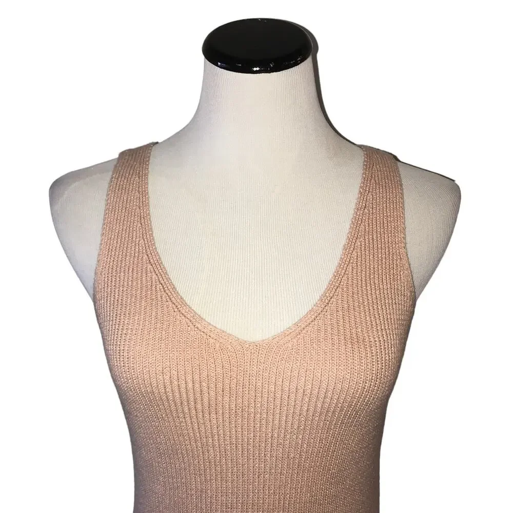 Elizabeth And James Pink Sweater Tank Top